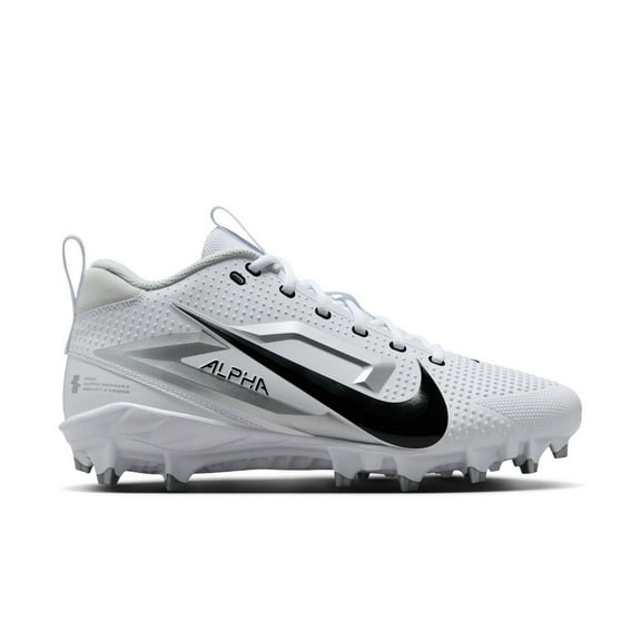Nike Alpha Menace 4 Varsity White/Metallic Silver/Photon Dust/Black FN0027-100 Men's Size 10