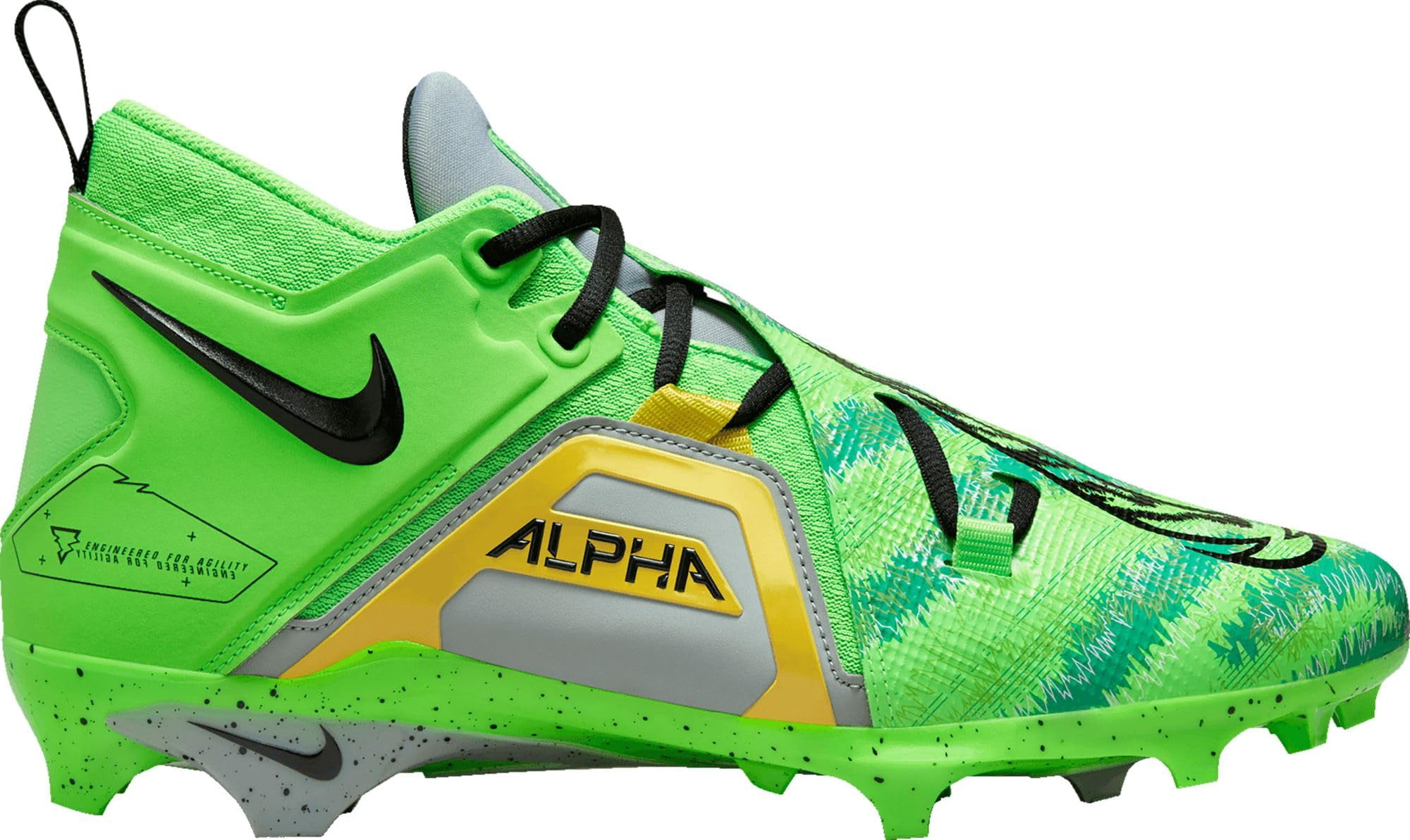 Nike Men\'s Vapor Untouchable 2 PF TD Football Cleats Blue Neon Green Size 12 Amazon.com | Nike Vapor Untouchable Pro 3 AO3021-103  main image 3