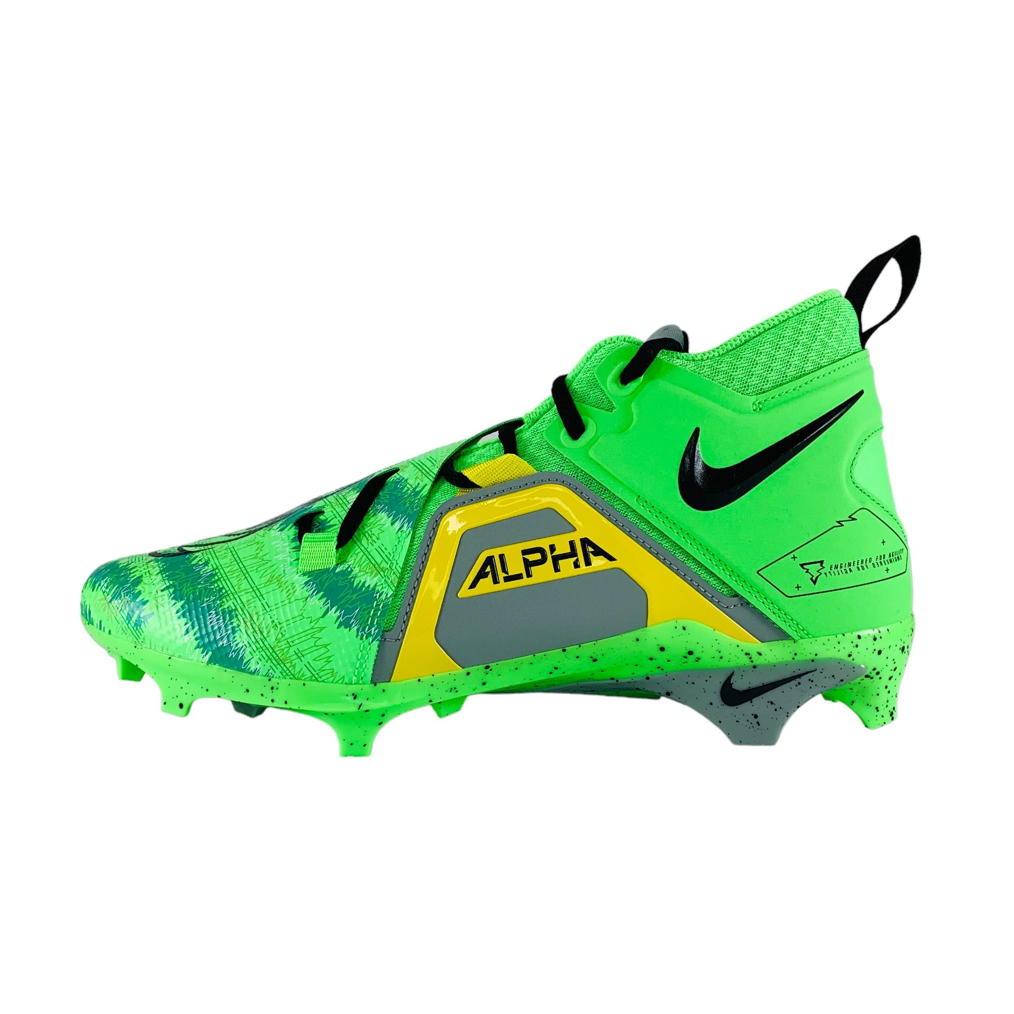 ル 年末のプロモーション Nike-Alpha-Menace-Pro-3-Green- スパイク