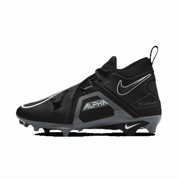 Nike Alpha Menace Pro 3 Men's Football Cleats Color: Black/Iron Grey/White Size: 10.5