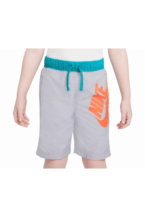 Amplify Woven Hbr Short Boys Active Shorts Size S, Color: Grey/Orange/Teal