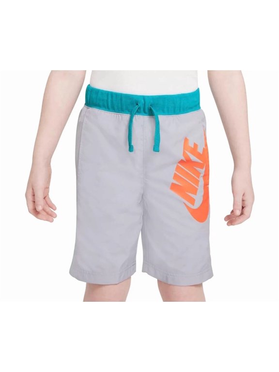 Amplify Woven Hbr Short Boys Active Shorts Size Xl, Color: Grey/Orange/Teal