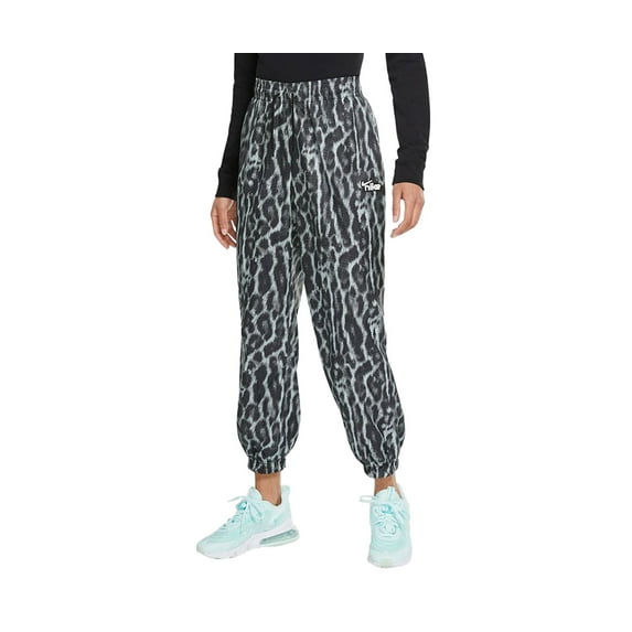 Nike Animal Woven Pant Womens Active Pants Size Xs, Color: Black/White