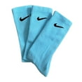thumbnail image 1 of Nike Aqua Blue Pack Crew Socks Dri Fit, Unisex, 3 - Pack, 1 of 1