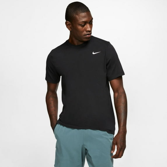 Nike BLACK Men's Dri-FIT Short Sleeve Training T-Shirt, Large