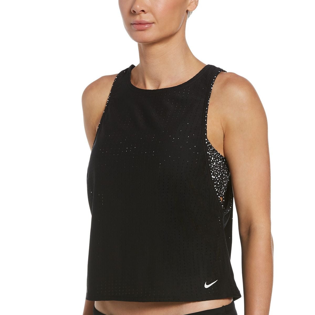 Nike Women's Water Dots V-Neck Tankini Top at