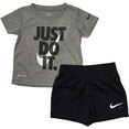 thumbnail image 1 of Nike Baby Boy's Just Do It Graphic T-Shirt and Shorts Two-Piece Set Infant Black 24 Months Infant, 1 of 1