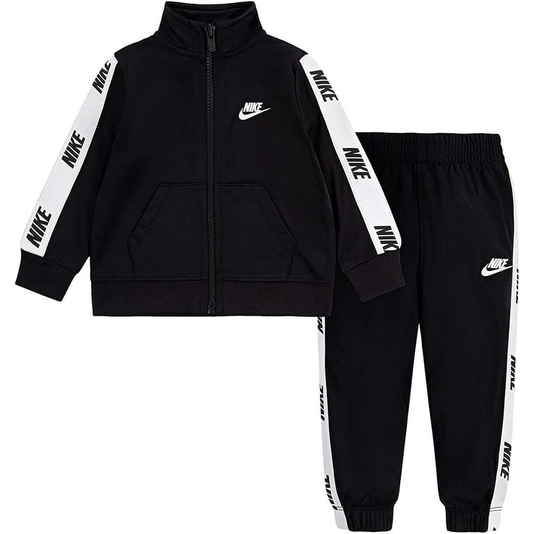 New Nike Tech Cotton Sweat Suit Zip Up Hoodie & Joggers Men's Set Black 3XL  - Helia Beer Co