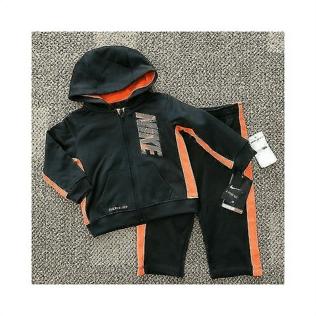 Nike Baby Boys' Therma-Fit 2-Piece Tracksuit, Anthracite, 12M - SRP $44