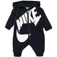 thumbnail image 1 of Nike Baby Hooded Coverall 3 Months Obsidian, 1 of 2