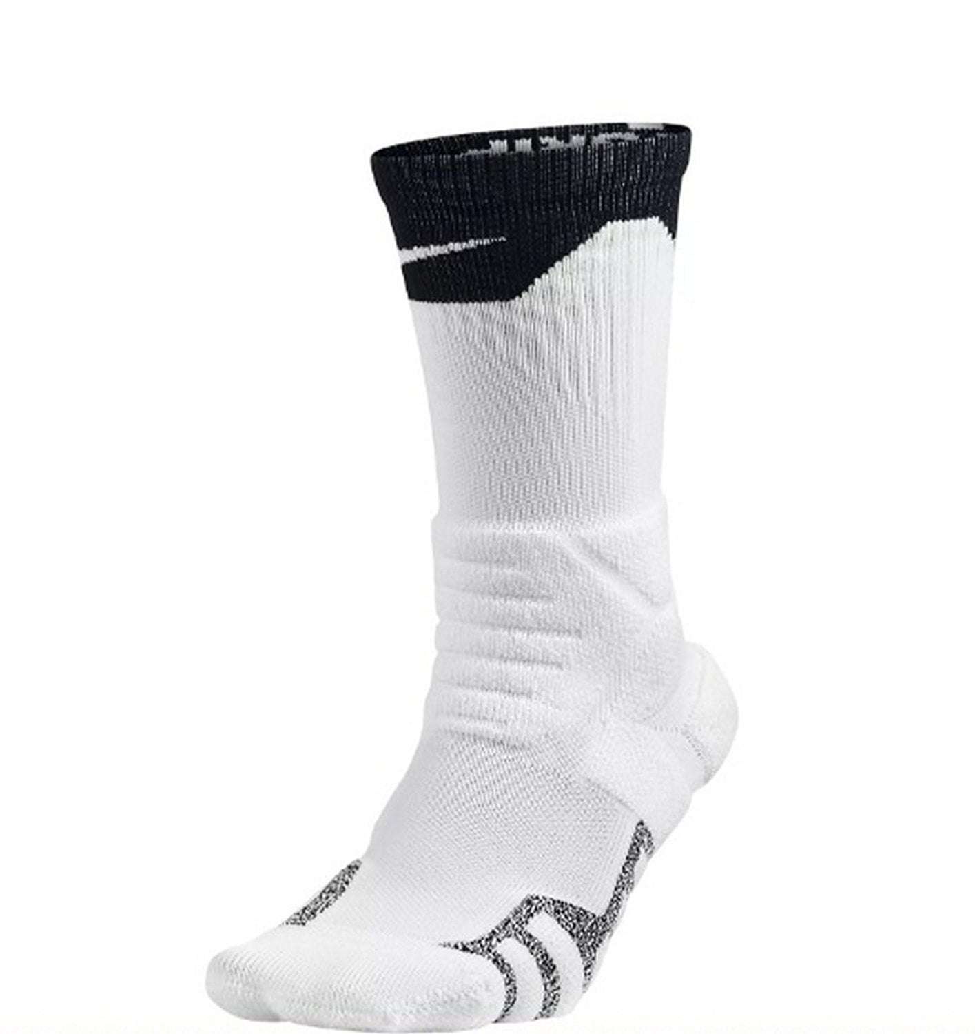 Nike NBA Grip Power Crew Socks, SX6072-010, Black, White