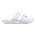 thumbnail image 1 of Nike Benassi Duo Ultra Women's Sandals White/Metallic Silver 819717-100, 1 of 6