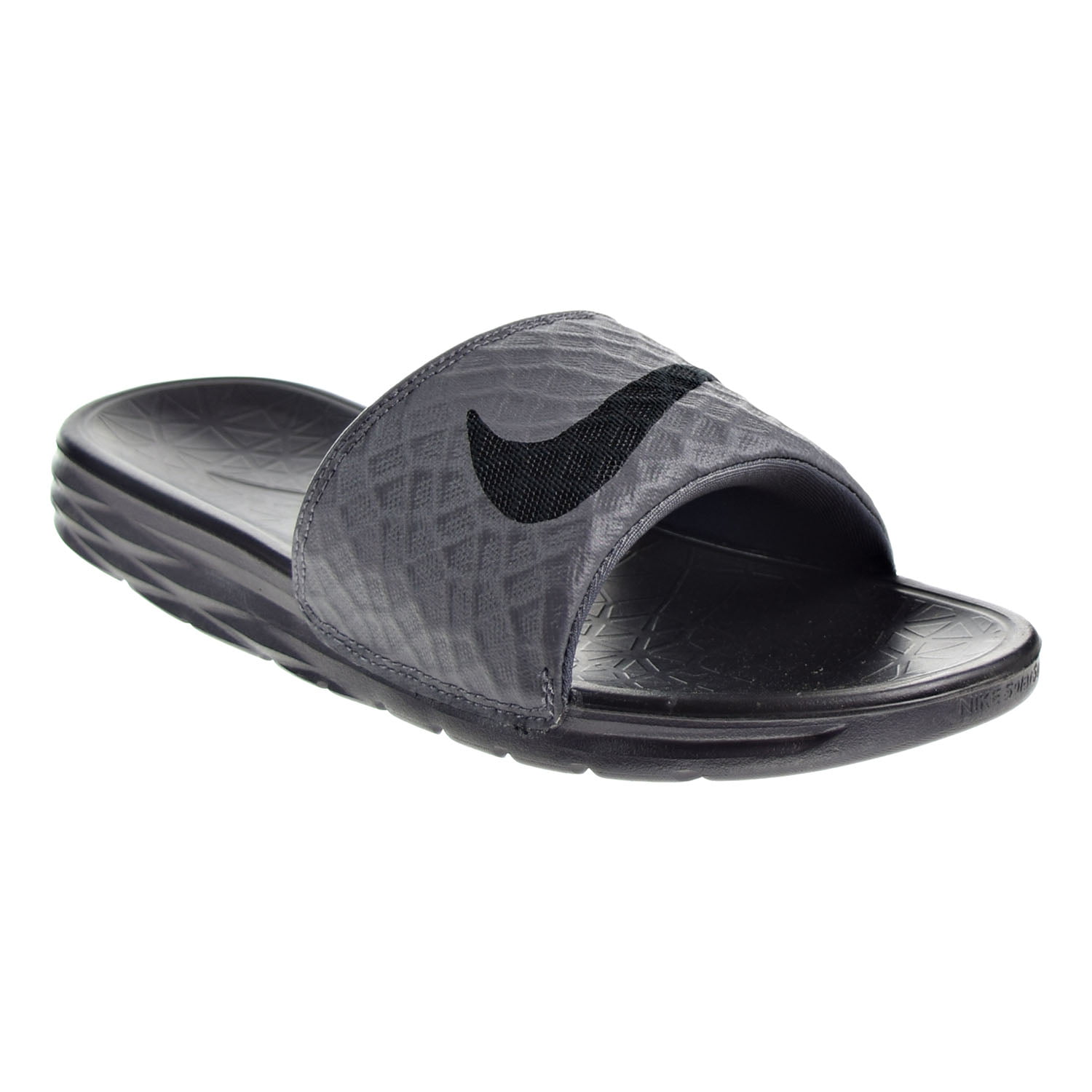tunnel Tranquility er mere end Nike Benassi Solarsoft Men's Sandal Grey/Black 705474-090 (11 D(M) US) -  Walmart.com