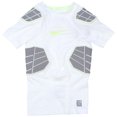 thumbnail image 1 of Nike Big Boys' (8-20) Hyperstrong Compression Football Shirt-White/Volt, 1 of 3