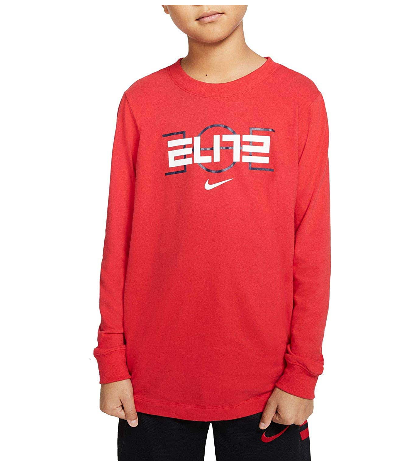 Nike Big Boys' DFC Elite Basketball Long Sleeve Tee