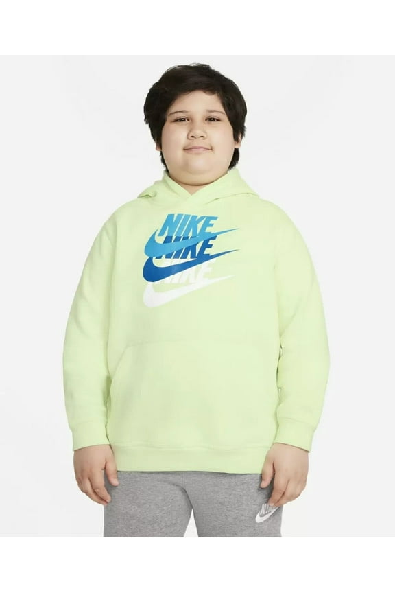 Big Boys Husky Sportswear Pullover Hoodie Light Green Plus Size S MSRP $45