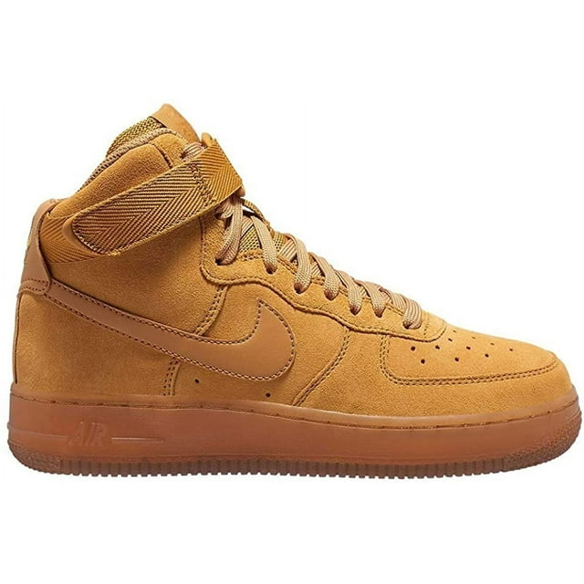 Nike Big Boys and Girls Air Force 1 High LV8 3 5.5 Big Kid Wheat/Gum Light Brown/Wheat