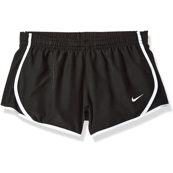 Nike Big Girls 7-16 Dri-Fit Tempo Running Shorts X-Small Black/White