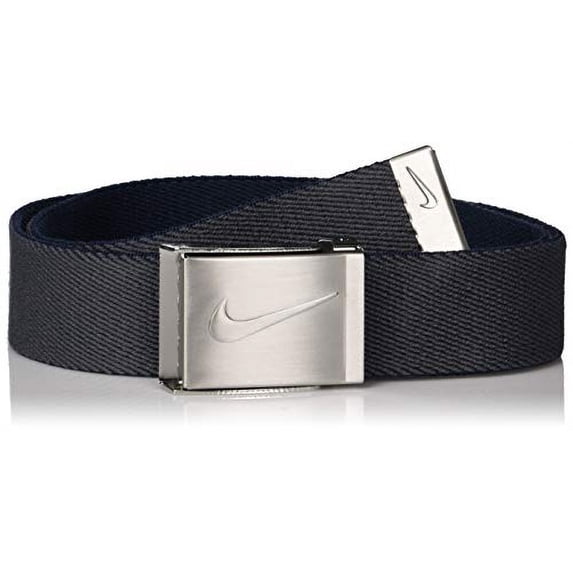 Nike Big Kid Reversible Stretch Web Belt, Navy/Grey, One Size
