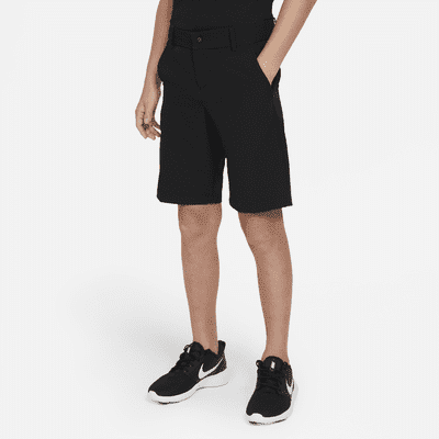 Nike Big Kids' (Boys') Golf Shorts Color: Black/White Size: L