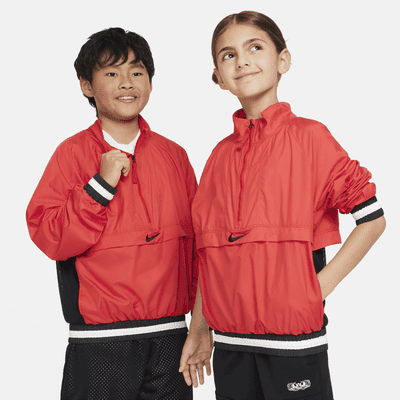 Nike Big Kids' (Boys') Repel Long-Sleeve 1/2-Zip Jacket Color: University Red/Black/Black Size: XL