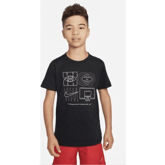 Nike Big Kids Sportswear Culture of Basketball Relaxed-Fit Printed T-Shirt