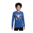 thumbnail image 1 of Nike Big Kids Sportswear Printed Long-Sleeve T-Shirt - Game Royal, 1 of 1