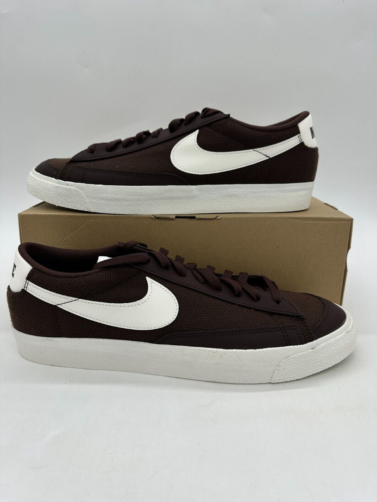 Nike Blazer Low '77 PRM Men's Size 13 Brown Canvas Athletic Shoes DV7231 200