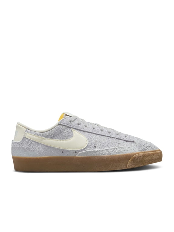 Blazer Low '77 Vintage WMNS Shoes, Football Grey/Gum Light Brown/Team Orange/Pale Ivory, Size 9
