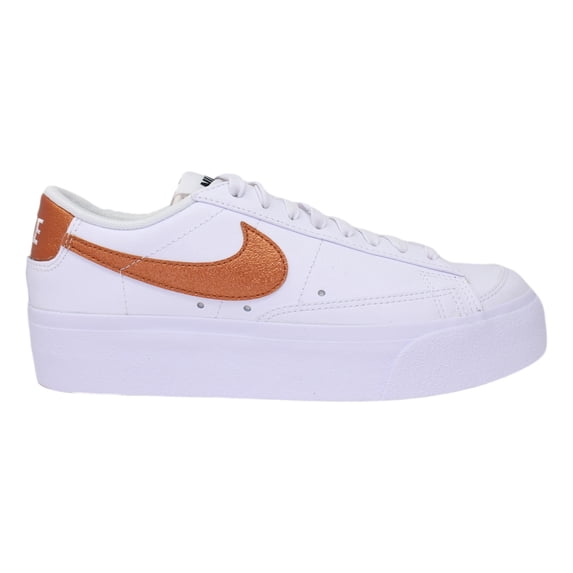 Nike Blazer Low Platform ESS White/Metallic Copper-Black DQ7571-100 Women's Size 6.5 Medium