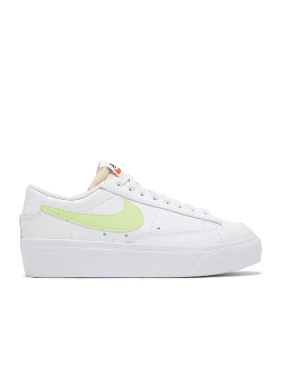 Blazer Low Platform WMNS Shoes, White/White/Black/Light Lemon Twist, Size 6.5