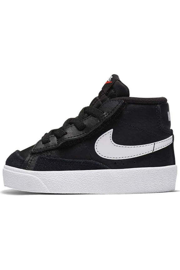 Blazer Mid '77 Baby/Toddler Shoes Color: Black/White/Team Orange/Sail Size: 3C
