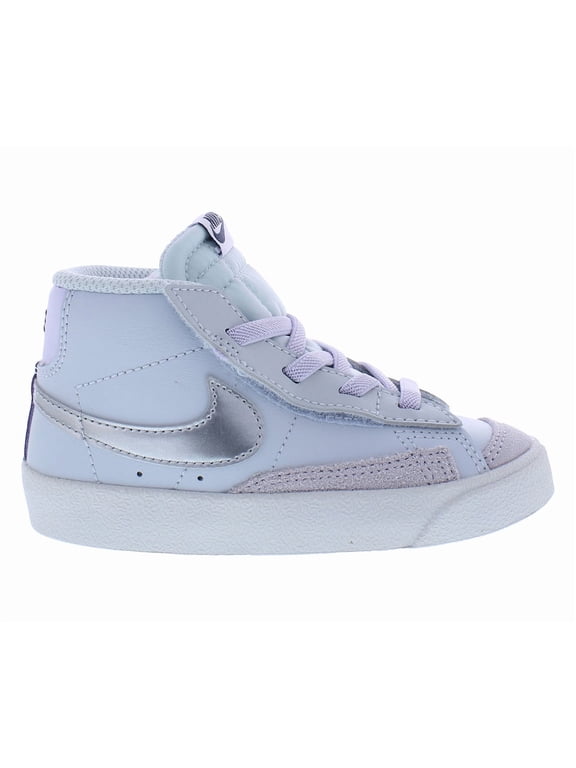 Blazer Mid '77 Infant/Toddler Shoes Size 6, Color: Pure Platinum/Metallic Silver