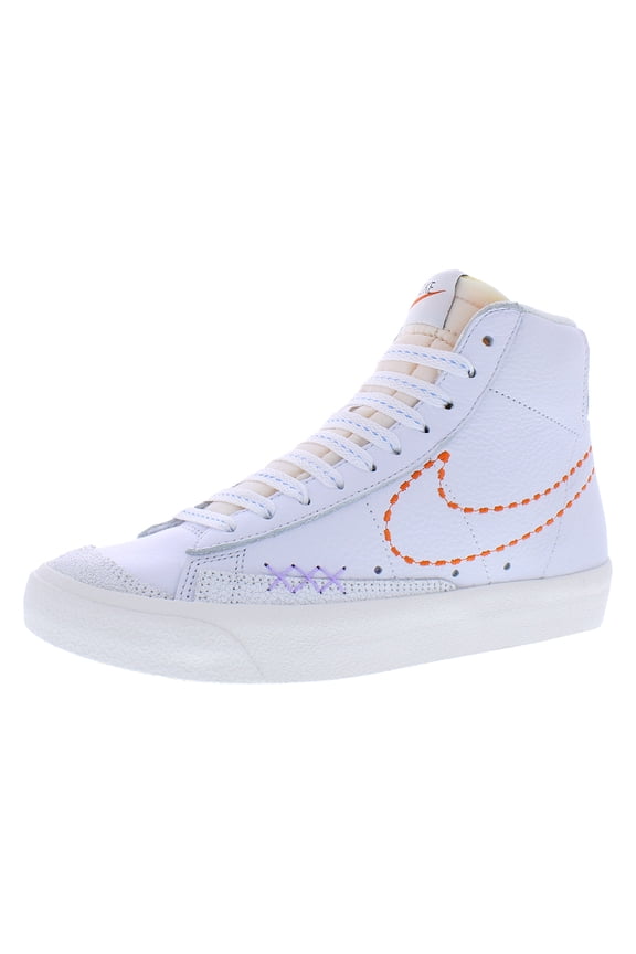 Blazer Mid '77 White/Safety Orange-Lilac DX2350-100 Women's Size 10.5