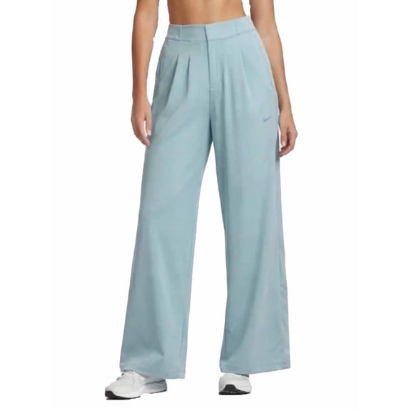 Nike Bliss Women's Dri-Fit Wide Leg Training Trousers Pants - (Aqua Blue, Medium)
