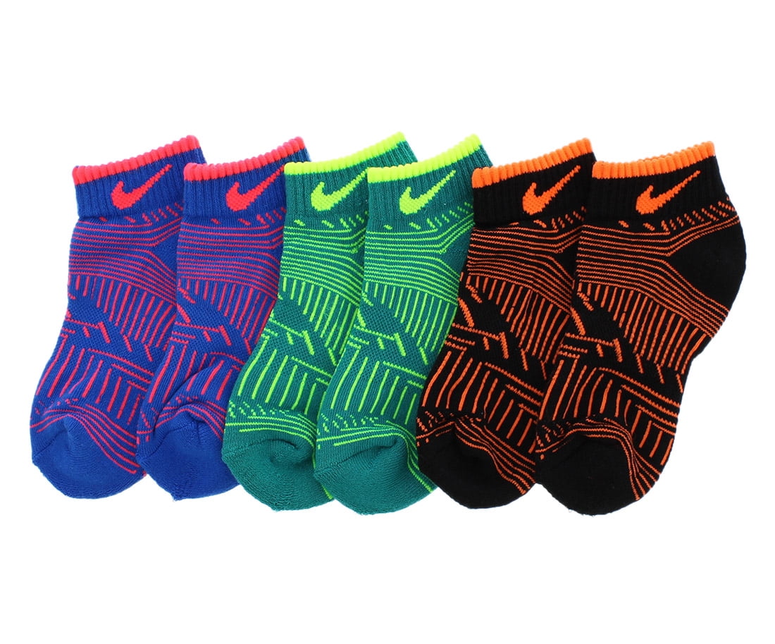 Nike Booties (3 Pairs) Infant/Toddler Athletic Socks Size 67, Color