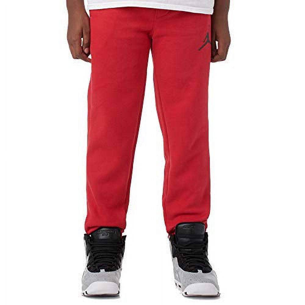 Nike Boy's Air Jordan Fleece Sweatpants Red 954358R78
