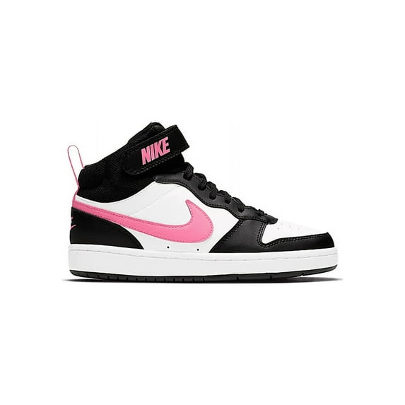 Nike Boy's Court Borough Mid 2 (Big Kid) Black/Sunset Pulse/White 6.5 Big Kid M