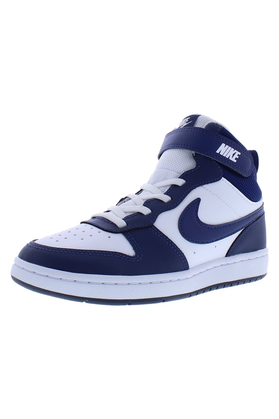 Boy's Court Borough Mid 2 (Little Kid) White/Blue Void/Signal Blue 11 Little Kid M