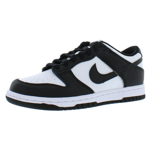 Nike Boy's Dunk Low Sneakers, Lace-Up & Round Toe White/Black, 6.5