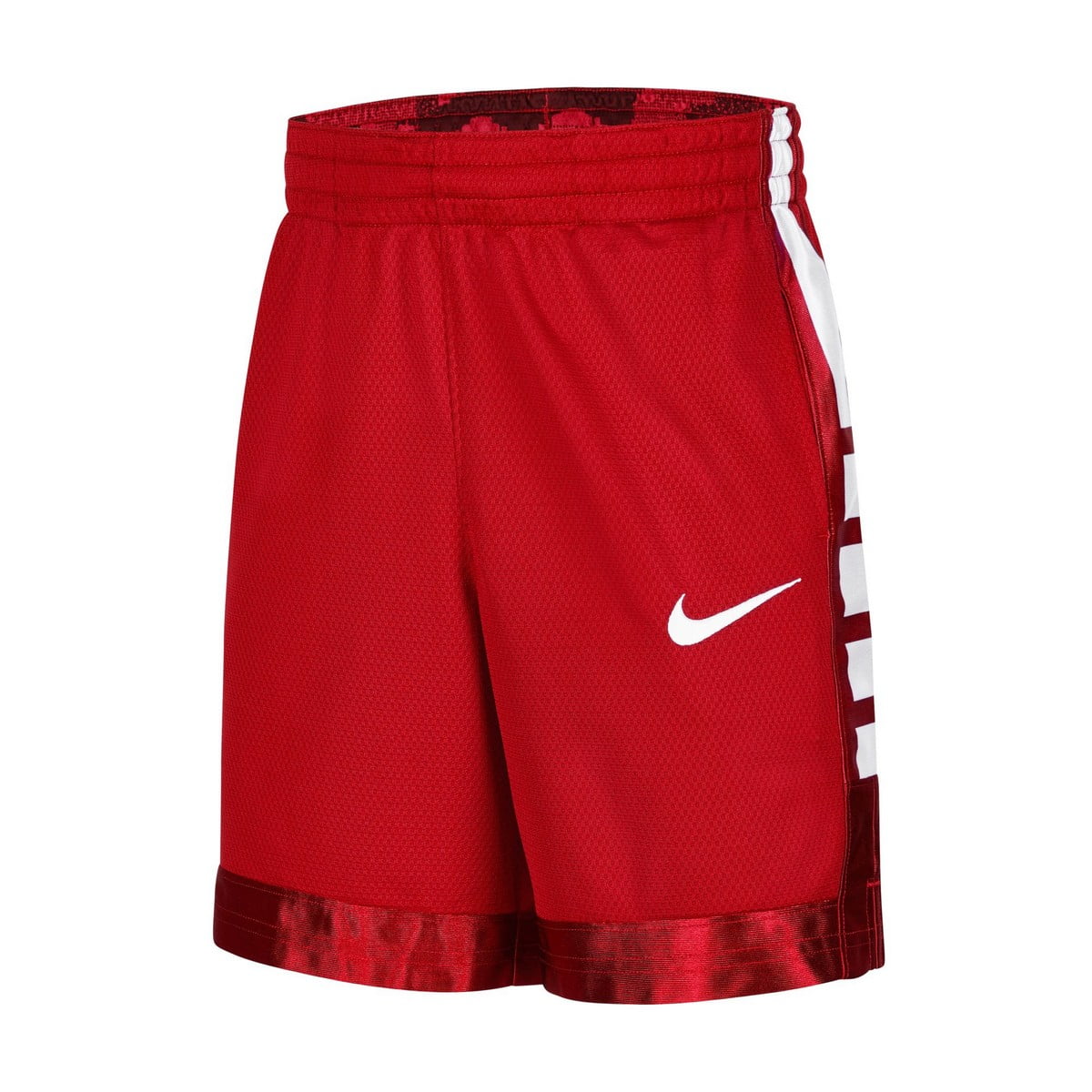 Nike Boy's Elite Stripe Basketball Shorts Scarlet White S