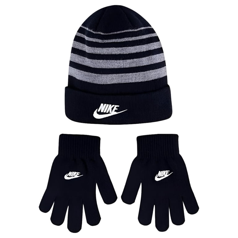 Nike Kids Winter 2-Piece Set: Youth Boys 8-20 Striped Beanie