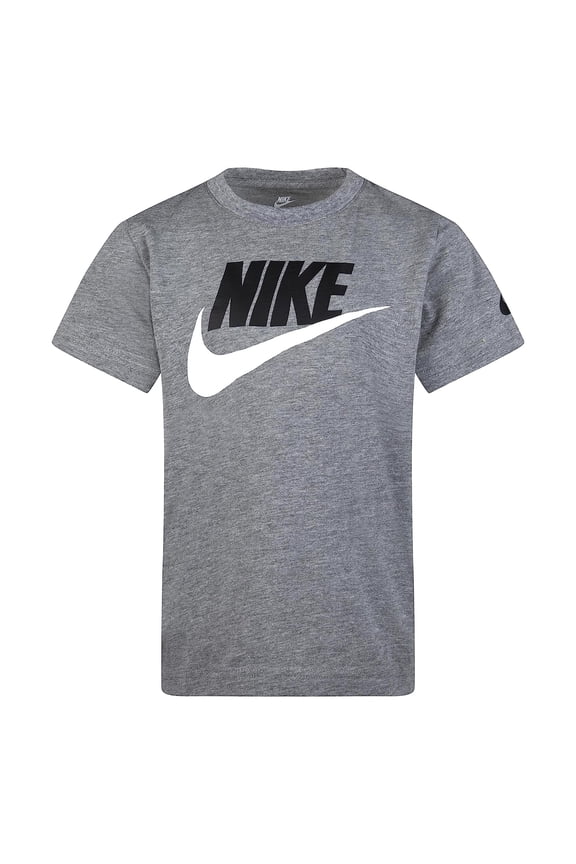 Boy's Futura Logo T-Shirt (Little Kids/Big Kids) Carbon Heather 7 Big Kid