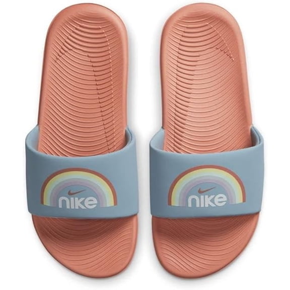 Nike Boy's Kawa Slide Se Worn Blue/Light Madder Root/White 3 Y M