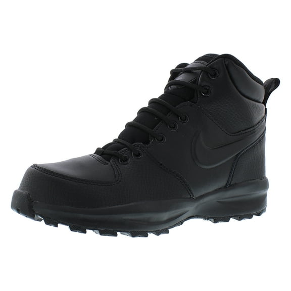Nike Manoa Leather GS Boys Shoes Size 4.5, Color: Black