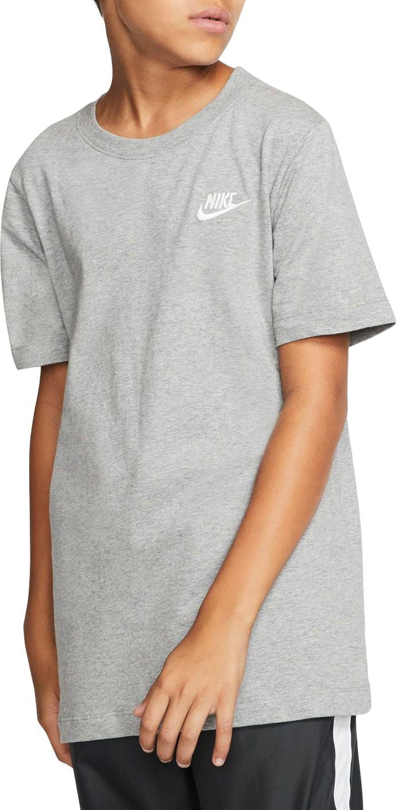 Nike Boy's Sportswear Futura T-Shirt (White/Black, XS Nike Boy's Sportswear Futura T-Shirt (White/Black, XS