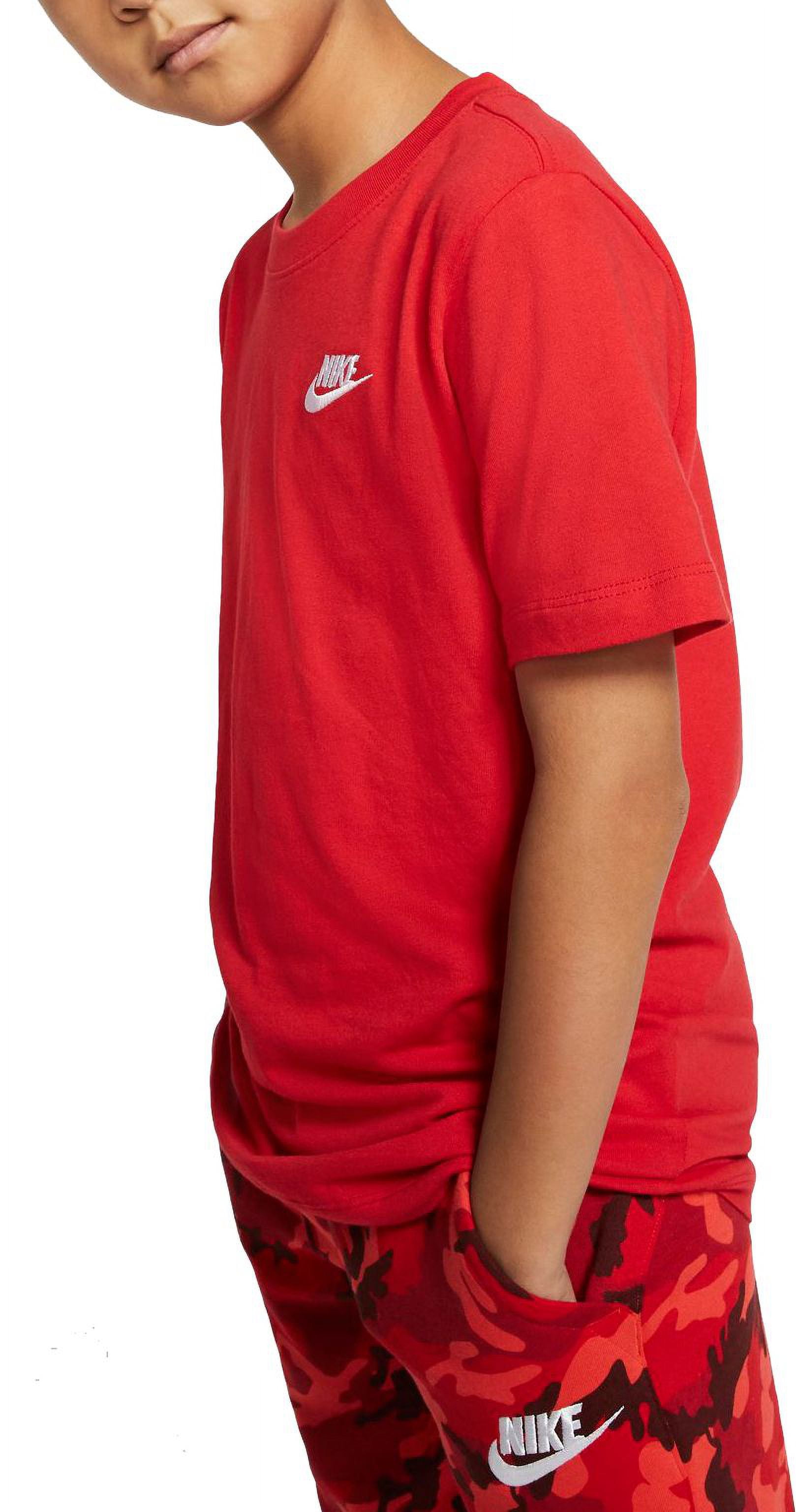 Nike Boy's Sportswear Futura T-Shirt (White/Black, XS Nike Boy's Sportswear Futura T-Shirt (White/Black, XS
