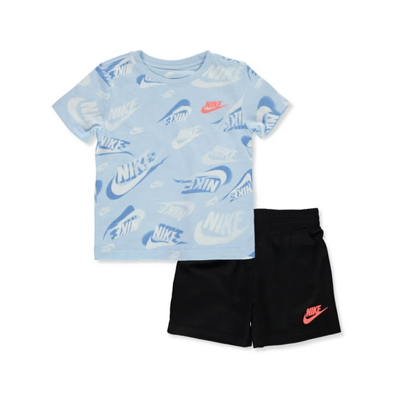 Nike Boys' 2-Piece Shorts Set Outfit Color: black Size: 2t