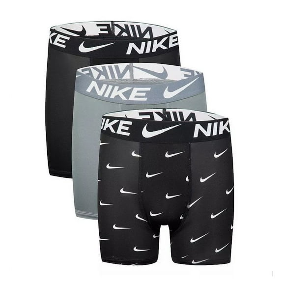 Nike Boys' 3 Pack Essential Boxer Briefs Microfiber Dri-Fit Size Youth XL