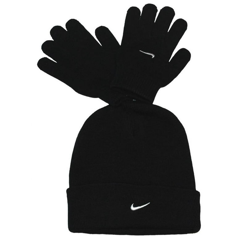 Nike Sportswear POM BEANIE GLOVE SET - Gants - black/noir 